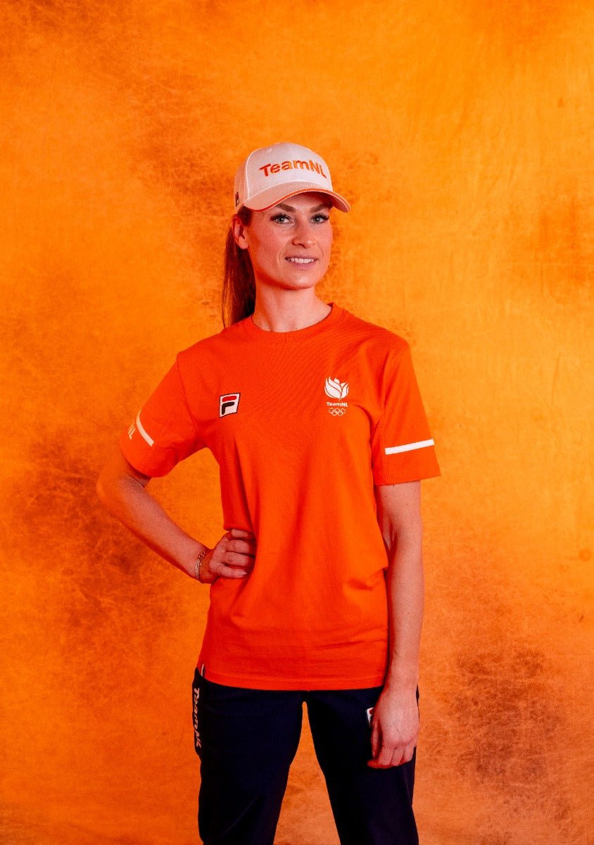 Fila TeamNL T-Shirt - Dames - Oranje