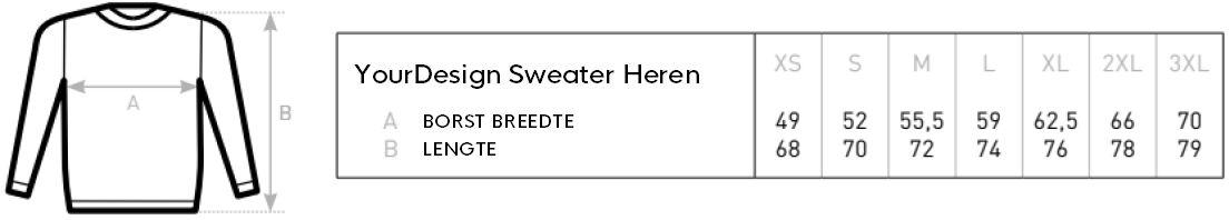 YourDesign Sweater Heren