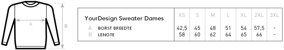 YourDesign Sweater Dames