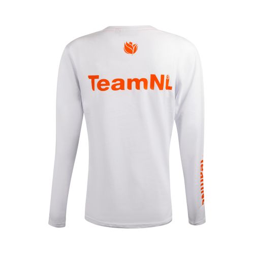 Fila TeamNL T Shirt Lange Mouwen Dames Wit