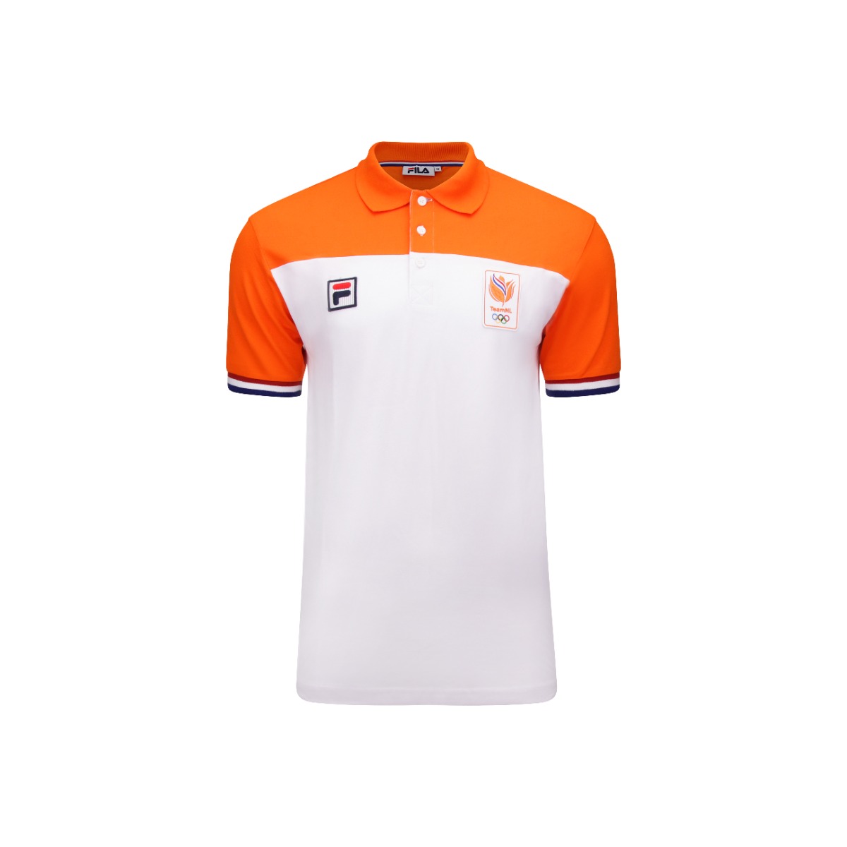 aangenaam Telegraaf top Fila TeamNL Polo Heren Wit